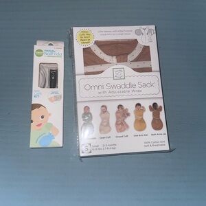 Swaddle Designs Omni Swaddle Sack Set - Brown Kids Matching Set